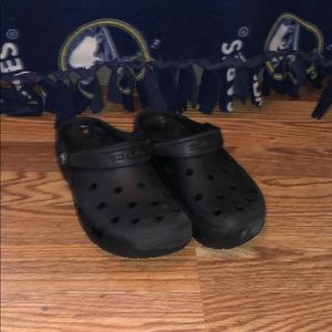 Plain Black Crocs